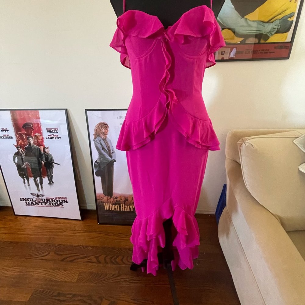 Lovers + Friends Melissa Gown fuchsia size small